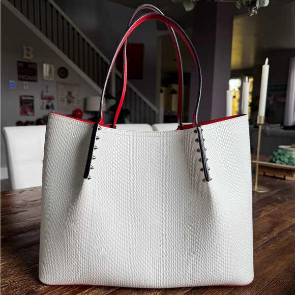 Christian Louboutin Snakeskin Large Cabarock Tote - Picture 3 of 16